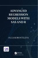 Advanced Regression Models with SAS and R
 1138049018, 9781138049017