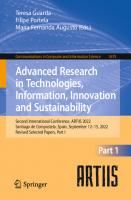 Advanced Research in Technologies, Information, Innovation and Sustainability (Communications in Computer and Information Science) [1st ed. 2022]
 3031203186, 9783031203183
