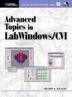 Advanced Topics in Labwindows/CVI
 0130892297, 9780130892294