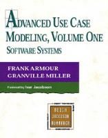 Advanced Use Case Modeling: Software Systems
 0201615924, 1031071091, 0785342615920, 9780201615920