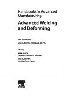Advanced Welding and Deforming
 012822049X, 9780128220498