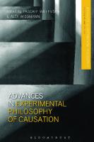 Advances in Experimental Philosophy of Causation
 9781350235809, 9781350235830, 9781350235816