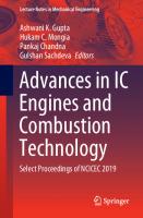 Advances in IC Engines and Combustion Technology: Select Proceedings of NCICEC 2019 [1st ed.]
 9789811559952, 9789811559969