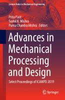 Advances in Mechanical Processing and Design: Select Proceedings of ICAMPD 2019 [1st ed.]
 9789811577789, 9789811577796