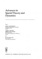 Advances in spatial theory and dynamics
 0444873570