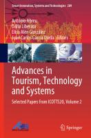 Advances in Tourism, Technology and Systems: Selected Papers from ICOTTS20, Volume 2 [1st ed.]
 9789813342590, 9789813342606