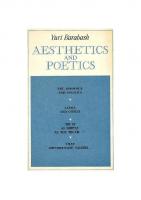 Aesthetics and Poetics [1 ed.]