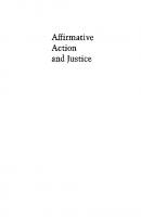 Affirmative Action and Justice: A Philosophical and Constitutional Inquiry
 9780300159547