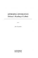 Affirming Divergence: Deleuze's Reading of Leibniz
 9781474417754