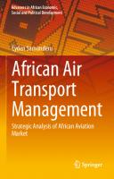 African Air Transport Management: Strategic Analysis of African Aviation Market
 3031293231, 9783031293238
