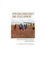African Democracy and Development: Challenges for Post-Conflict African Nations
 9780739175491, 9780739175507, 2012029673