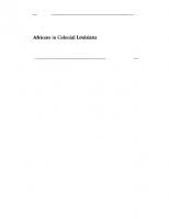 Africans in colonial Louisiana: the development of Afro-Creole culture in the eighteenth century
 9780807119990, 9780807116869