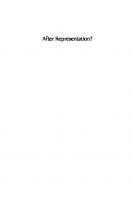 After Representation?: The Holocaust, Literature, and Culture
 9780813548159