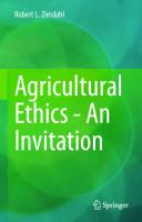 Agricultural Ethics - An Invitation [1st ed.]
 9783030489342, 9783030489359