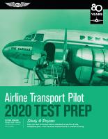 Airline Transport Pilot Test Prep 2020
 9781619547896, 9781619547889