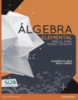 Álgebra elemental para el nivel medio superior.
 9786073236850, 6073236859