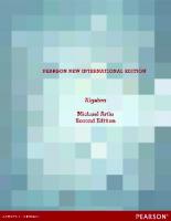Algebra [Pearson new international edition, second edition]
 1292027665, 1269374508, 9781292027661, 9781269374507, 9781292051741, 1292051744