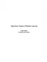 Algorithmic Aspects of Machine Learning (MIT 18.409)