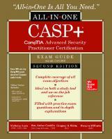 All-in-one CASP+ CompTIA advanced security practitioner certification exam guide : (exam CAS-003) [Second ed.]
 9781260441345, 1260441342