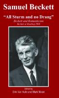 ''All Sturm and no Drang''. Beckett and Romanticism. Beckett at Reading 2006. 
 9042023015, 9789042023017, 9781435613430