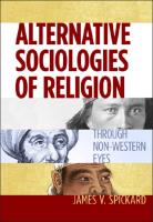 Alternative Sociologies of Religion: Through Non-Western Eyes
 9781479882908