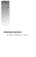 American Literature and the Culture Wars
 9781501731273