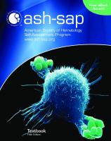 American Society Of Hematology Self-Assessment Program (ASH-SAP) [5th Edition]
 9780982843512
