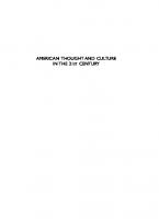 American Thought and Culture in the 21st Century
 9780748631322