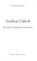 Amílcar Cabral: The Life of a Reluctant Nationalist
 0197525571, 9780197525579