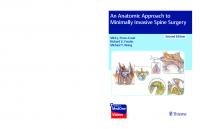 An Anatomic Approach to Minimally Invasive Spine Surgery [2 ed.]
 9781626236431, 1626236437, 9781626239333, 1626239339