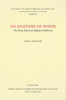 An Anatomy of Poesis: The Prose Poems of Stéphane Mallarmé
 9780807891674, 1469646005, 9781469646008