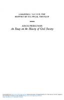 An Essay on the History of Civil Society
 0521447364, 9780521447362
