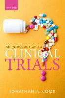 An Introduction to Clinical Trials
 0198885237, 9780198885238