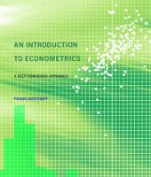 An Introduction to Econometrics : A Self-Contained Approach [1 ed.]
 9780262317153, 9780262019224
