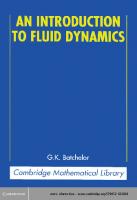 An Introduction to Fluid Dynamics
 9780521663960, 0521663962