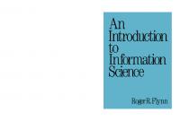 An Introduction to Information Science
 9781000103281, 0824775082, 1000103285
