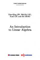 An Introduction to Linear Algebra
 9782759830459