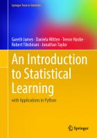 An Introduction to Statistical Learning: with Applications in Python (Springer Texts in Statistics) [1st ed. 2023]
 3031387465, 9783031387463