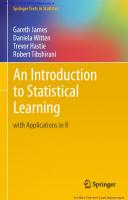 An Introduction to Statistical Learning (with Applications in R) [1 ed.]
 9781461471370, 9781461471387, 2013936251