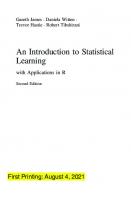 An Introduction to Statistical Learning: With Applications in R [2 ed.]
 1071614177, 9781071614174