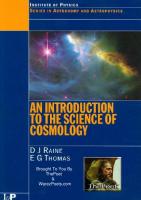 An Introduction to the Science of Cosmology (Series in Astronomy and Astrophysics)
 1842779370, 9781842779378, 0750304057