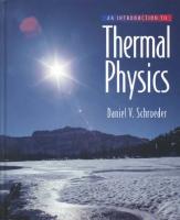 An Introduction to Thermal Physics [1 ed.]
 9780201380279