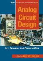 Analog Circuit Design Volume 2: Immersion in the Black Art of 