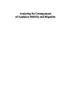 Analysing the Consequences of Academic Mobility and Migration [1 ed.]
 9781443831406, 9781443829786