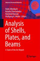 Analysis of Shells, Plates, and Beams: A State of the Art Report [1st ed.]
 9783030474904, 9783030474911