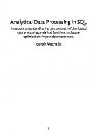 Analytical Data Processing in SQL
