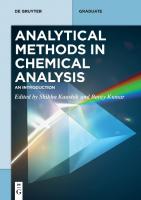 Analytical Methods in Chemical Analysis. An Introduction
 9783110794809, 9783110794816, 9783110794908, 2023931050