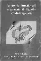 Anatomia functionala a aparatului digestiv subdiafragmatic