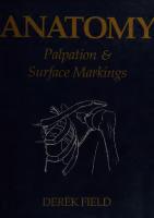 ANATOMY PALPATION AND SURFACE MARKINGS
 0750600624