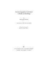 Ancient Egyptian Literature, Volume II: The New Kingdom
 9780520933064